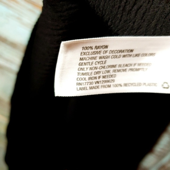 Xhilaration Floral Enbroidered Black Sundress S - Picture 8 of 9